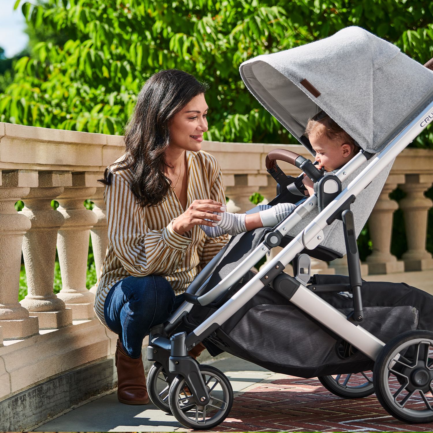 Коляска прогулочная UPPAbaby Cruz V2 Stella серебристый меланж - фото 21