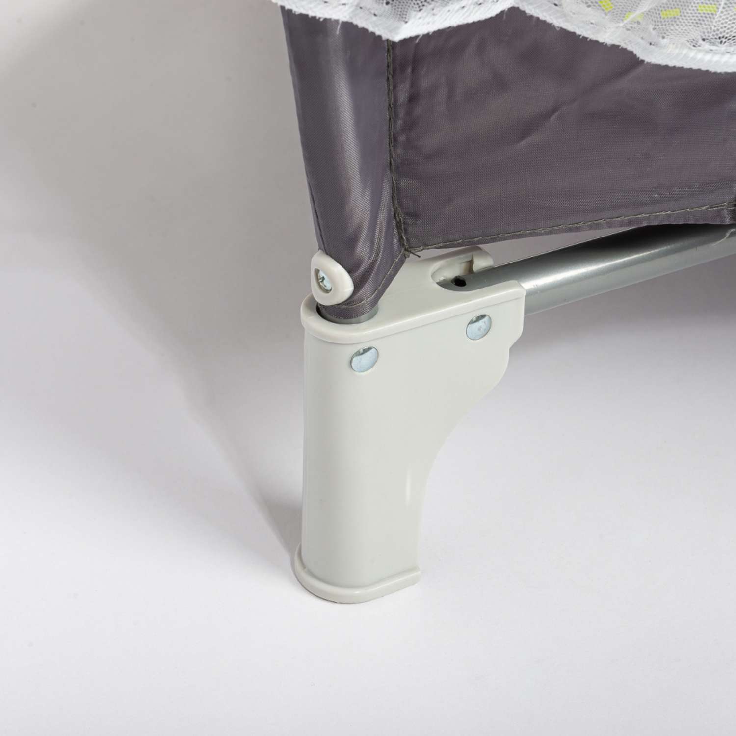 Складной детский манеж-кровать Solmax с мягким матрасом на колесиках серый HW00932 HW00932 - фото 13