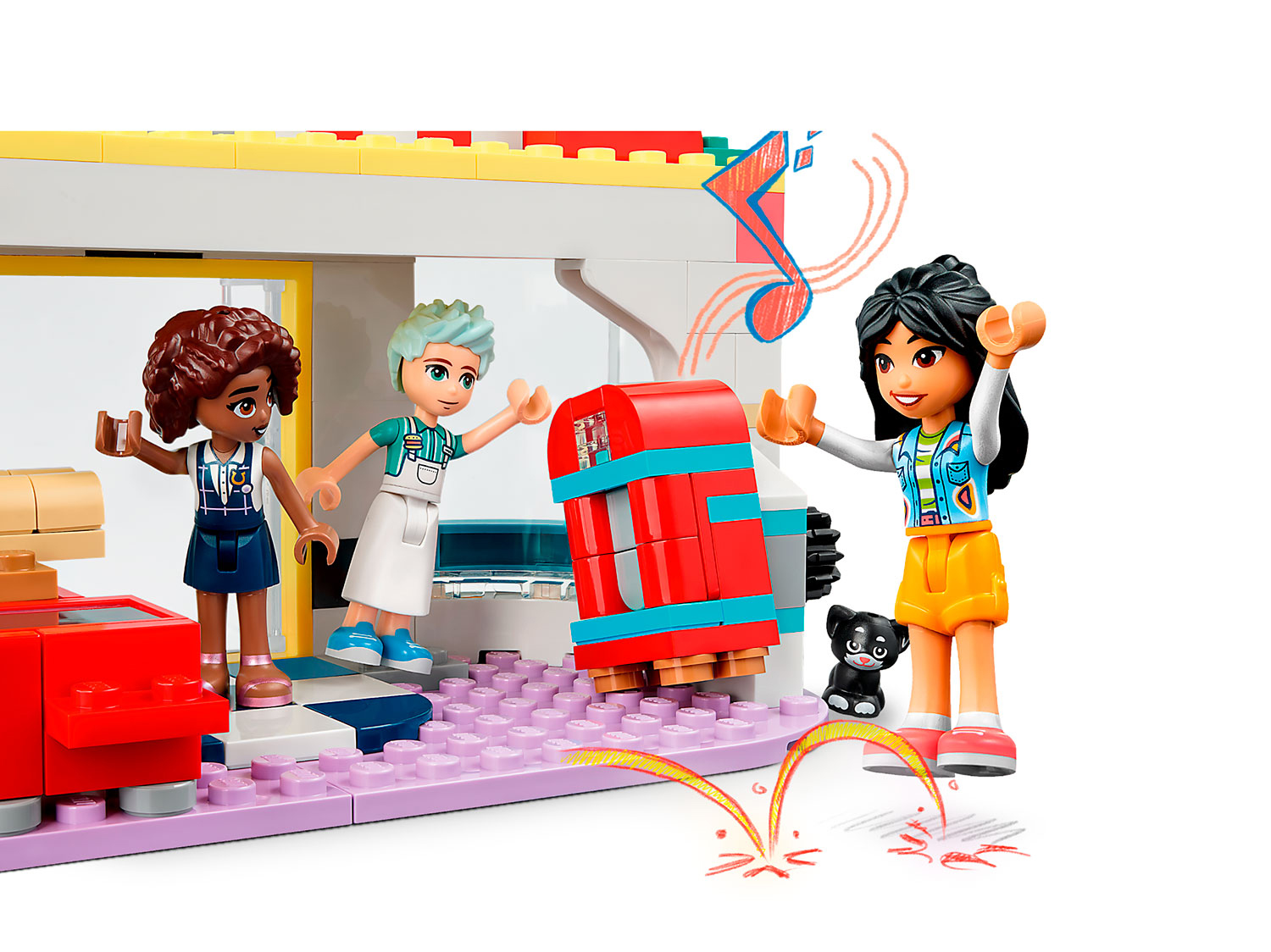 Конструктор детский LEGO Friends Закусочная в центре 41728 - фото 6