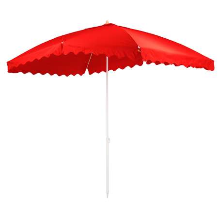 Зонт пляжный BABY STYLE от солнца большой 2х3 м плащевка с клапаном квадратный Oxford красный