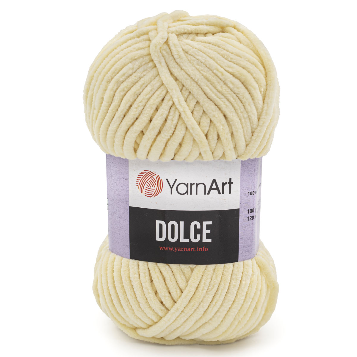 Пряжа для вязания YarnArt Dolce 100 гр 120 м микрополиэстер пушистая плюшевая 5 мотков 783 молочный - фото 5