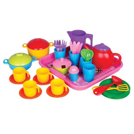 Набор посуды игрушечный Zarrin Toys Шеф повар 42 предмета