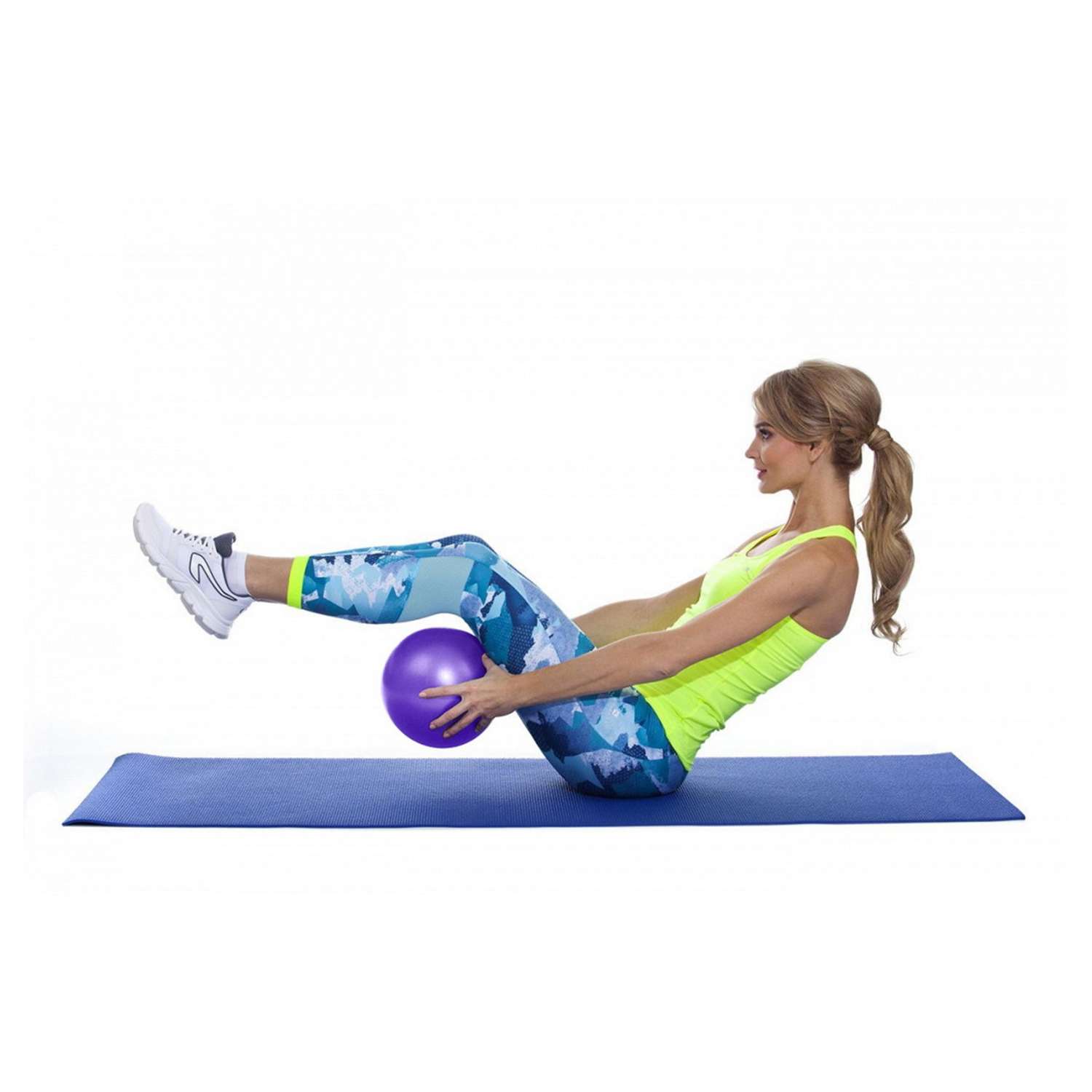 Мяч для фитнеса Bradex йоги и пилатеса фиолетовый - фото 4
