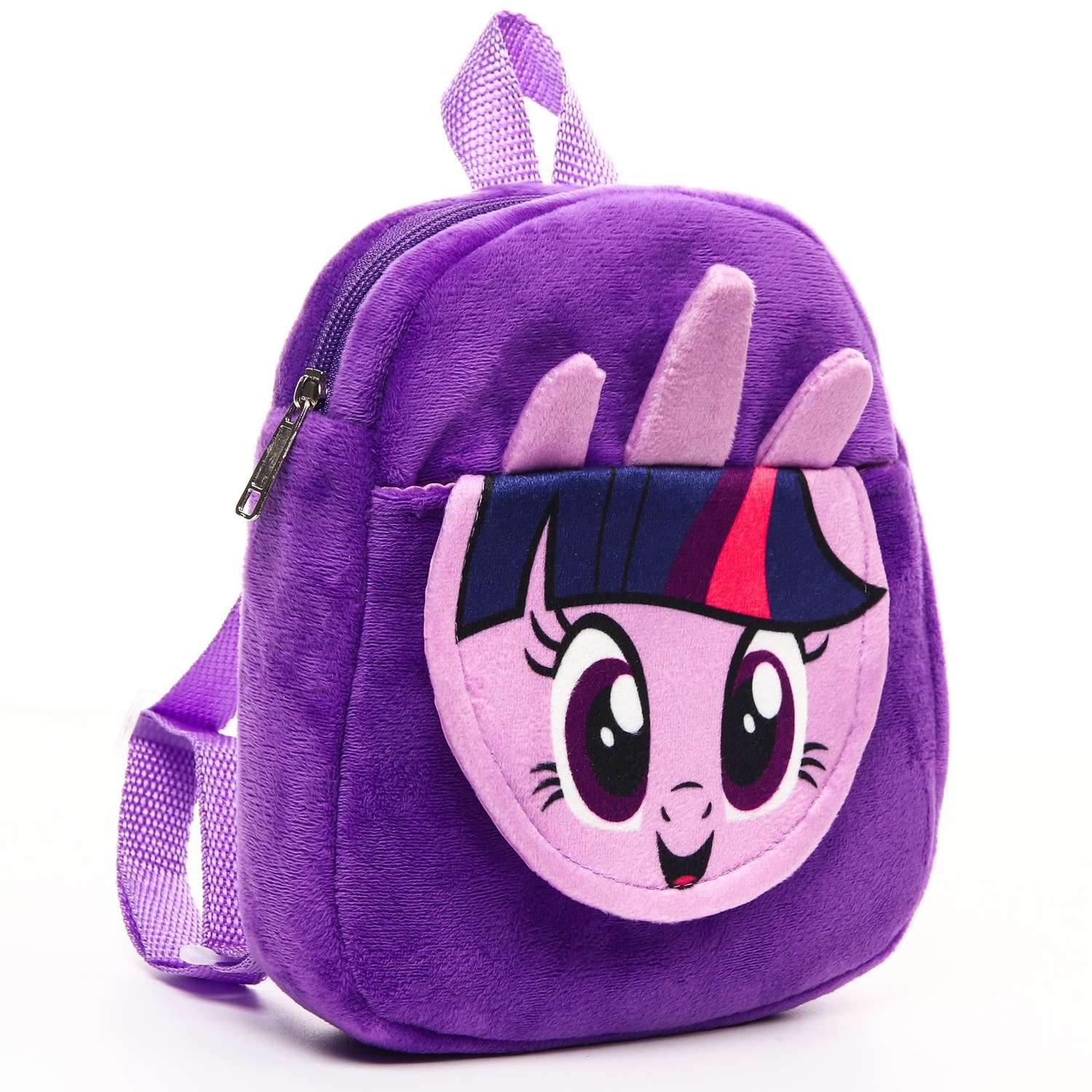Рюкзак Hasbro плюшевый «Искорка» на молнии с карманом 19х22 см My little Pony - фото 1