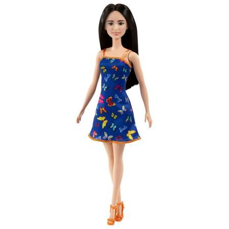 Кукла Barbie Игра с модой в синем платье HBV06