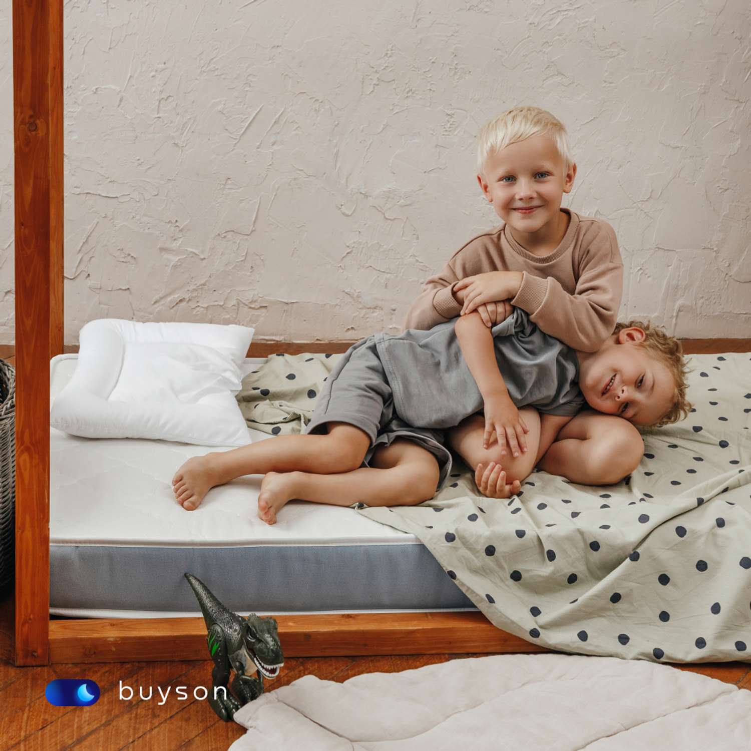 Анатомическая подушка buyson BuySweet от 3 до 5 лет 35х55 см высота 6 см - фото 10