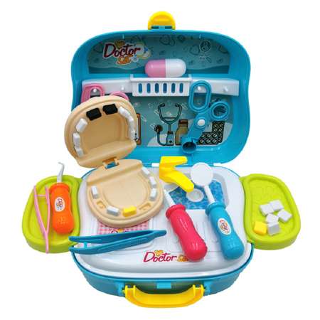 Игровой набор S+S Доктор-стоматолог в пластиковом чемодане