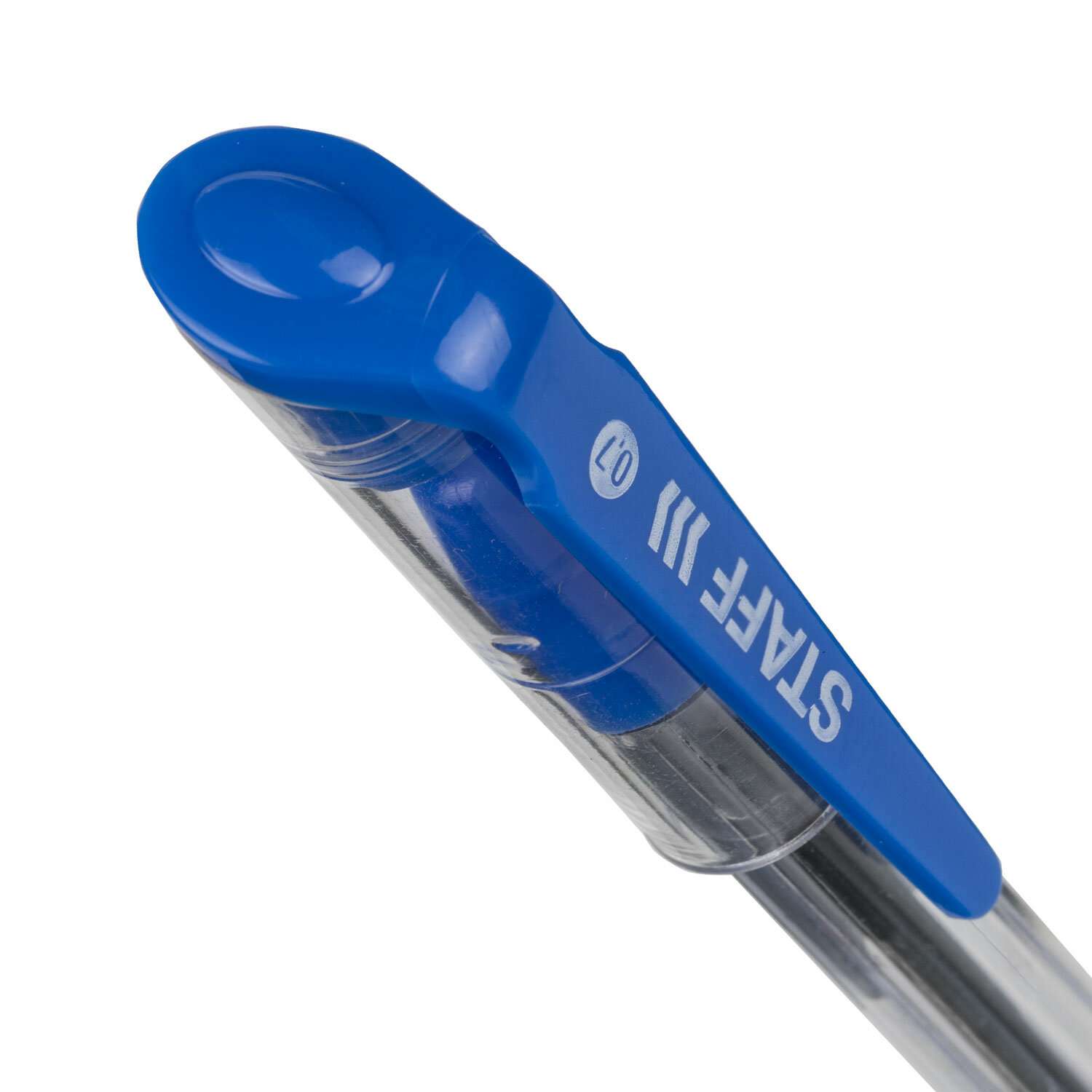 Ручки Staff шариковые синие набор 12 шт тонкие для школы с грипом - фото 8