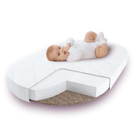 Матрас Amarobaby Baby Care овальный 125*75*10cм