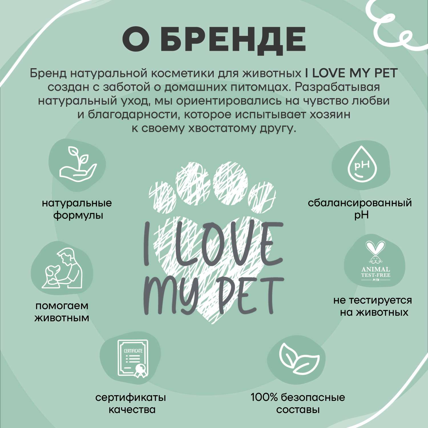 Шампунь антипаразитарный I LOVE MY PET для кошек и собак от паразитов блох и клещей 250 мл - фото 5