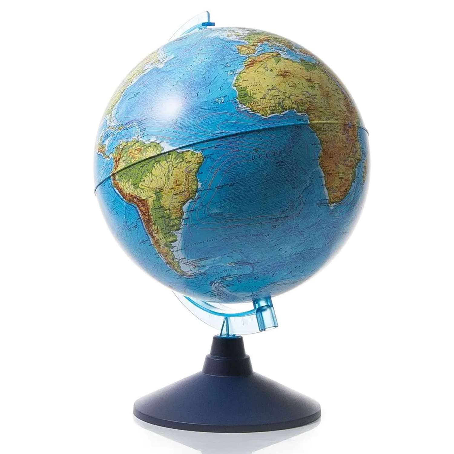 Глобус Globen Земли физико-политический с подсветкой от батареек 21 см. - фото 2