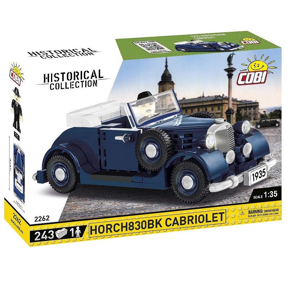 Конструктор Cobi арт.2262 Кабриолет Хорьх Horch 830 BK 243 дет.