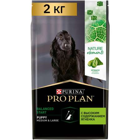 Корм для щенков PRO PLAN Nature Elements средних и крупных пород ягненок 2кг