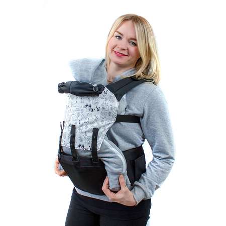 Хипсит SlingMe переноска для ребенка эрго рюкзак Енот