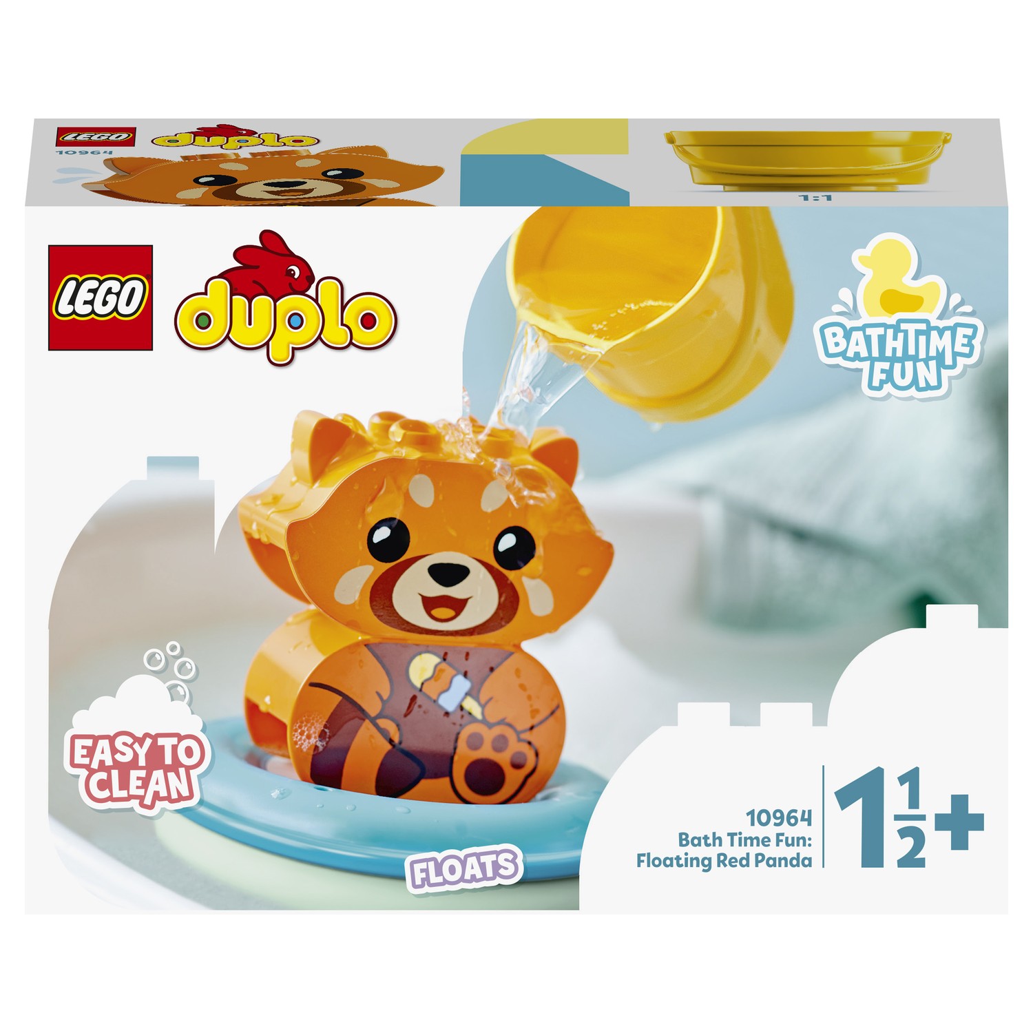 Конструктор LEGO DUPLO My First Приключения в ванной Красная панда на плоту  10964 купить по цене 559 ₽ в интернет-магазине Детский мир