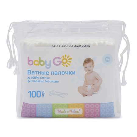 Палочки ватные BabyGo 100шт 7885