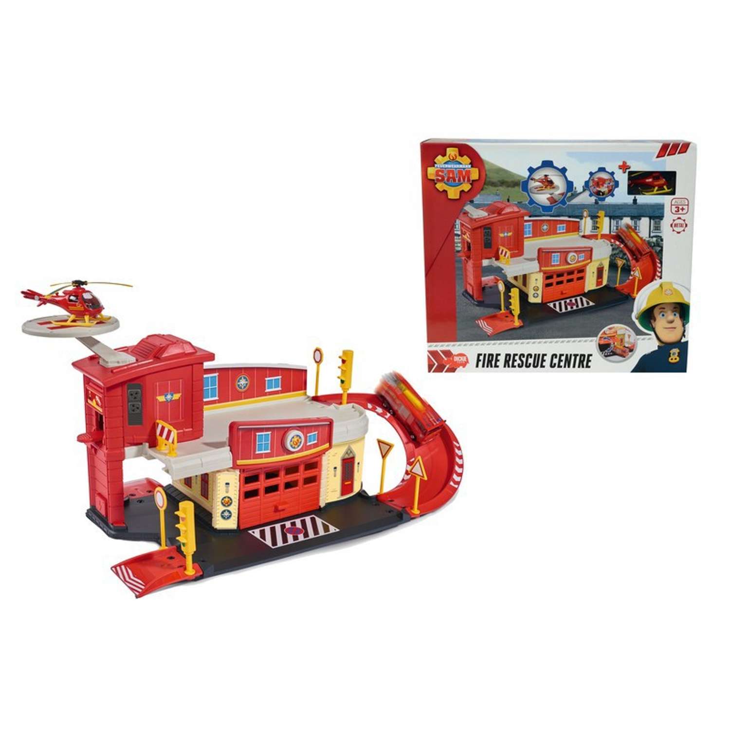 Пожарный гараж Fireman Sam с акс. и машинка 3099623 - фото 1