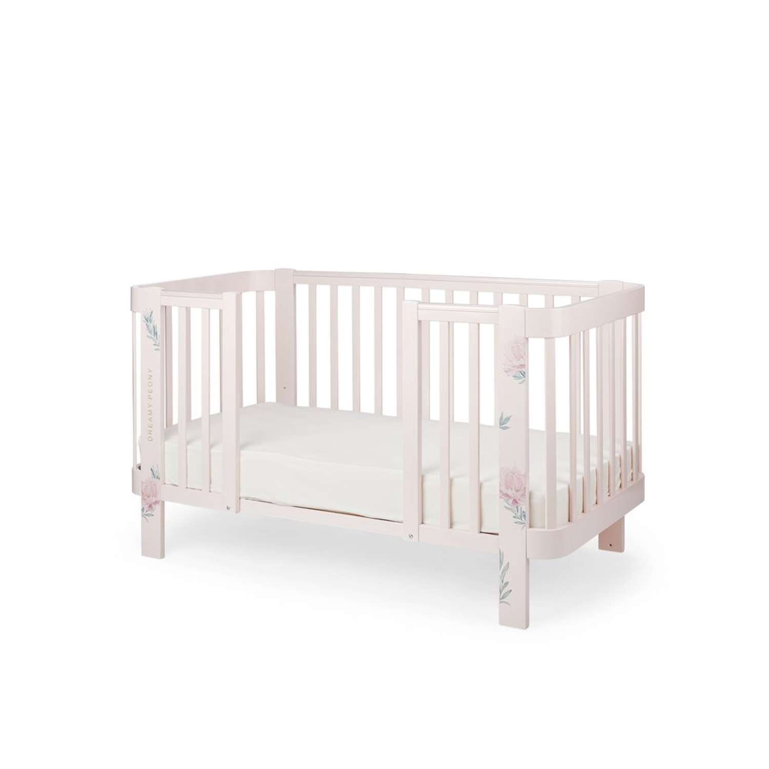 Детская кроватка Happy Baby Mommy Love прямоугольная, продольный маятник (розовый) - фото 16