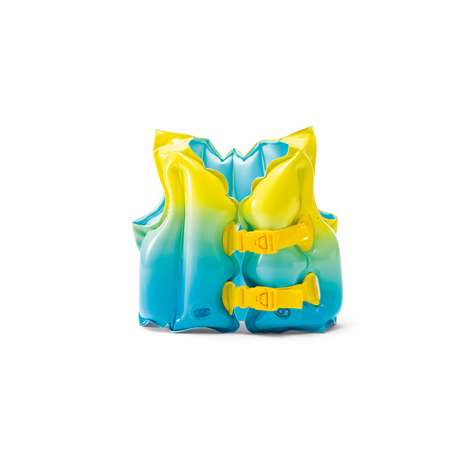 Надувной жилет INTEX для плавания Лагуна голубо-желтый от 3 до 5 лет