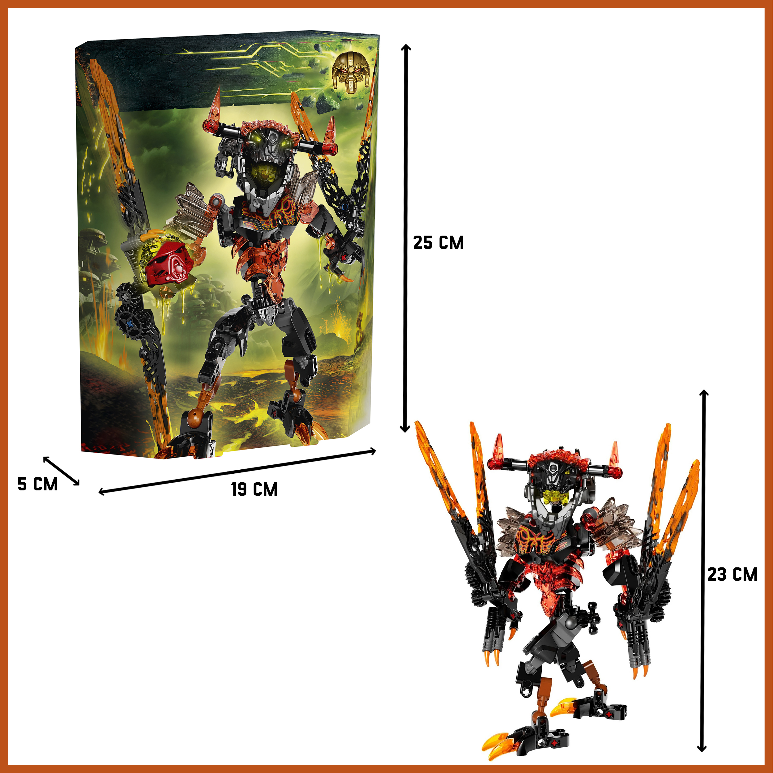 Игрушка LX Конструктор Bionicle Лава монстр 114 деталей - фото 2