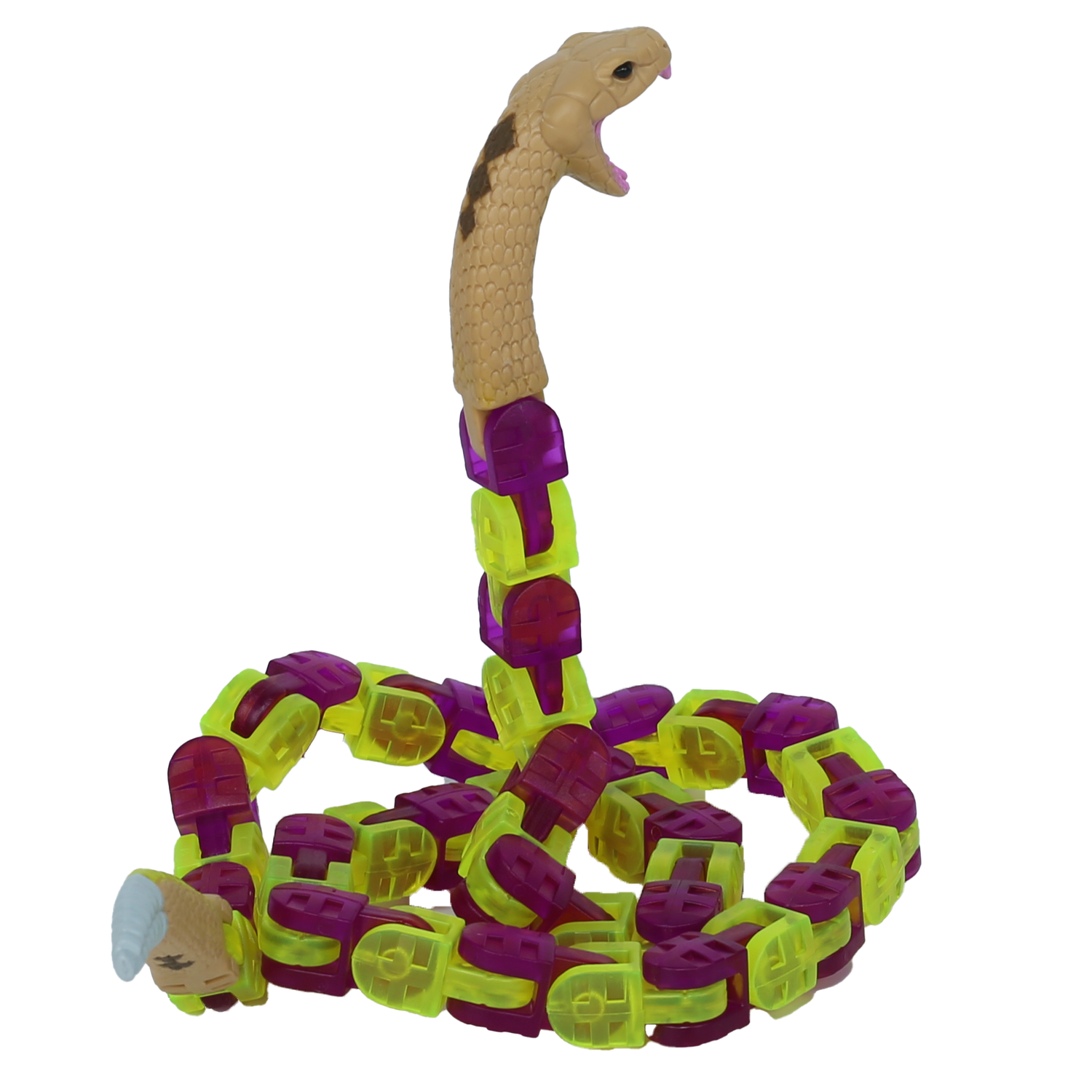 Игрушка антистресс KLIXX Гремучая змея фиолетовая - фото 4