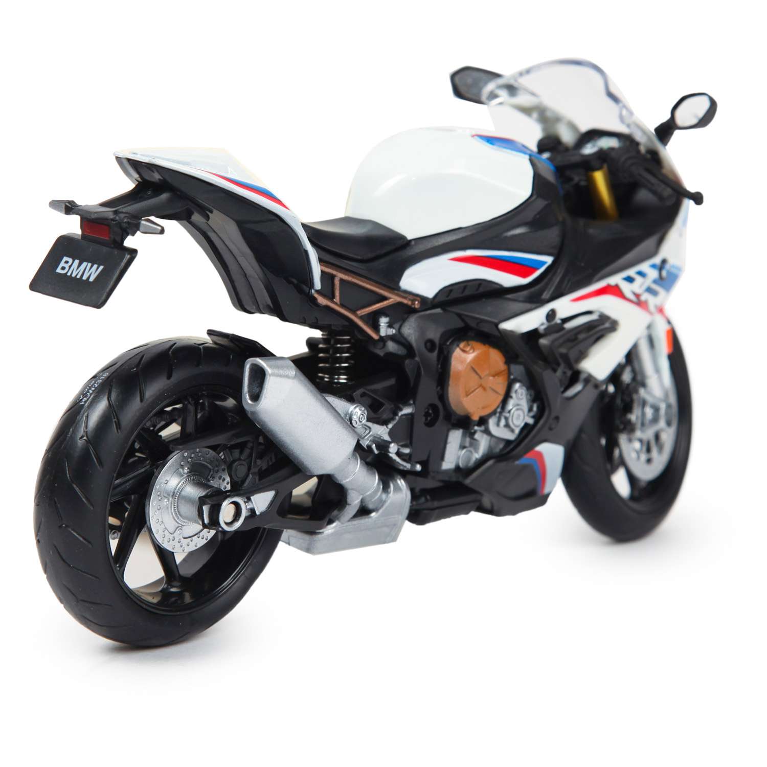 Мотоцикл Mobicaro BMW S1000RR 1:12 без механизмов белый 644101(E) - фото 5