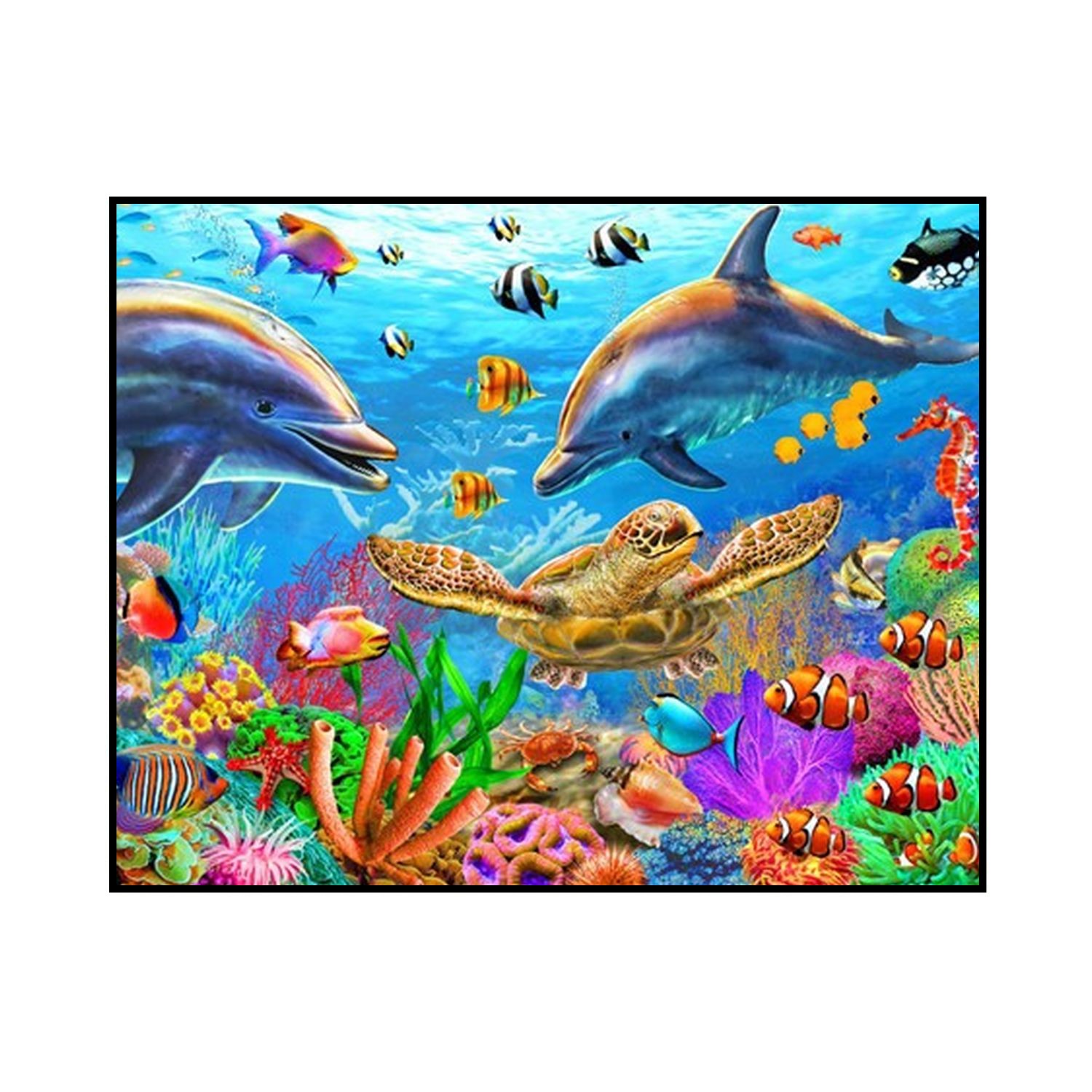 Алмазная мозаика Seichi Подводный мир 30х40 см - фото 2
