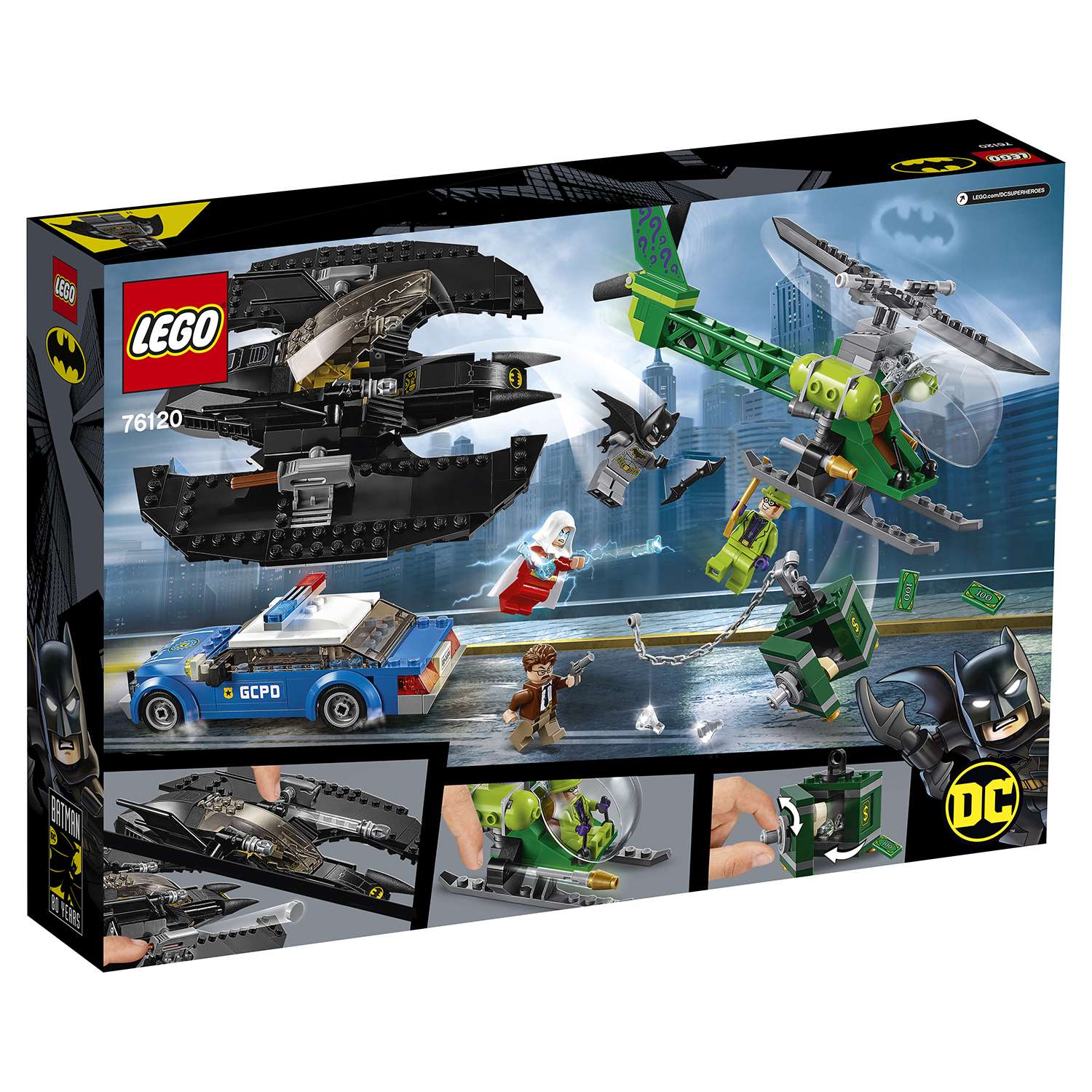 Конструктор LEGO DC Super Heroes Бэткрыло Бэтмена и ограбление Загадочника 76120 - фото 3