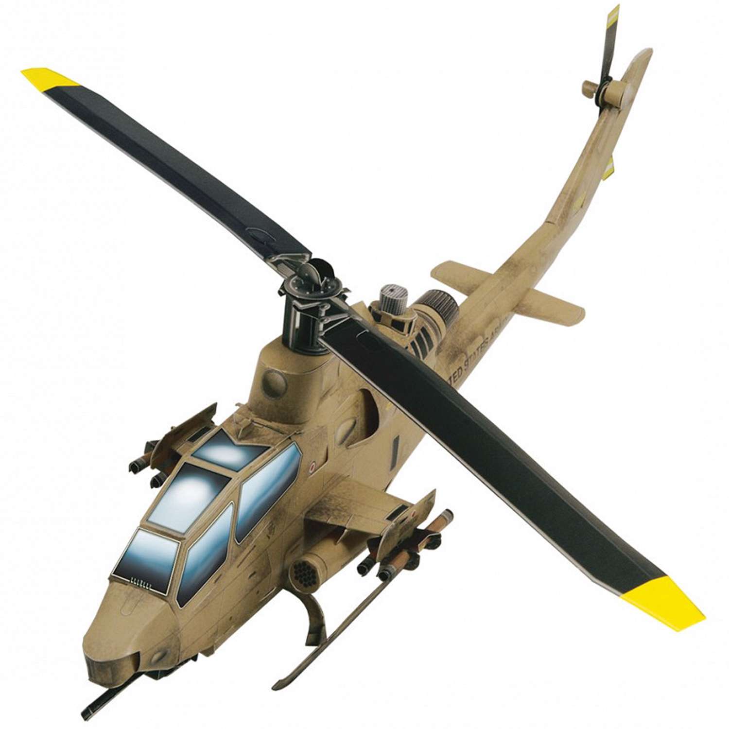 Сборная модель Умная бумага Авиация Вертолет Кобра песочный 190-02 190-02 - фото 1