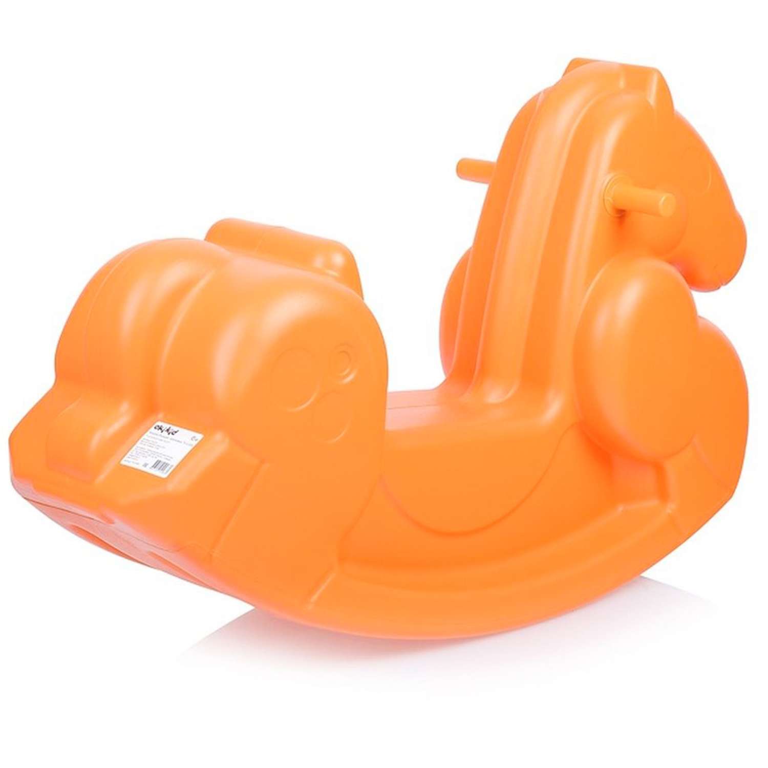 Лошадка-качалка OKIKID пластиковая оранжевая - фото 4