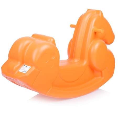 Лошадка-качалка OKIKID пластиковая оранжевая