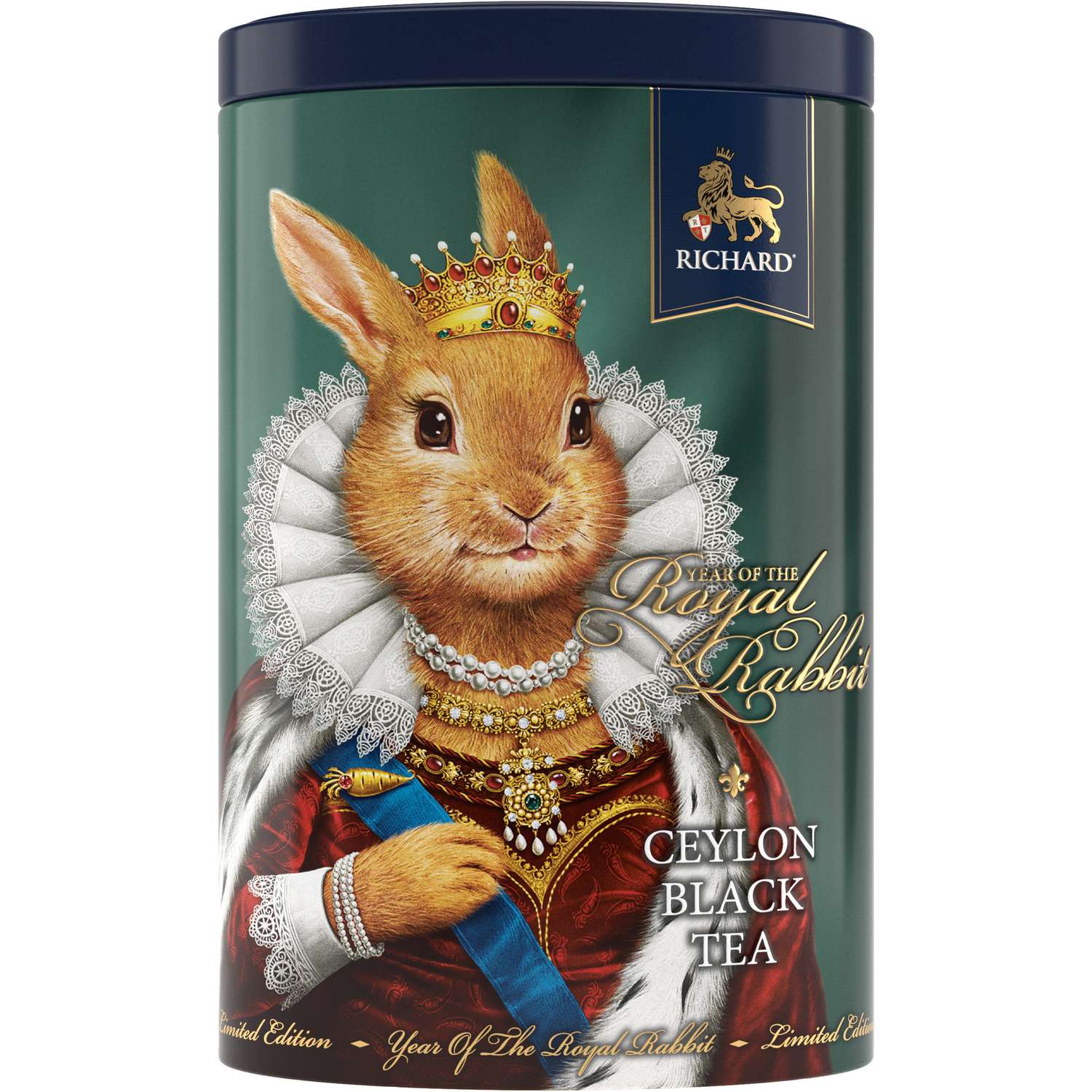 Чай черный крупнолистовой Richard Year of the Royal Rabbit с символом нового года королева 80 гр - фото 1