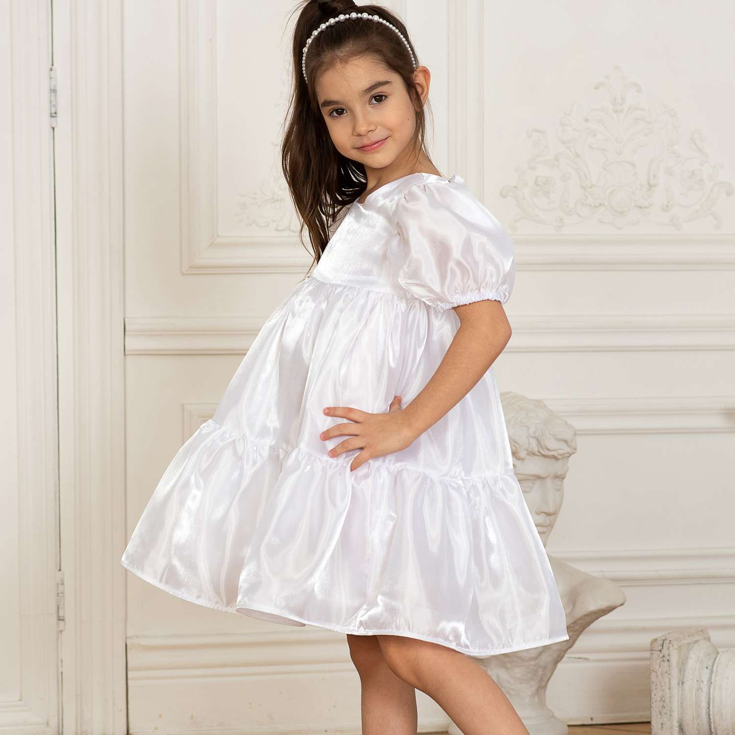 Платье LisaWeta D-006-22 белый - фото 4
