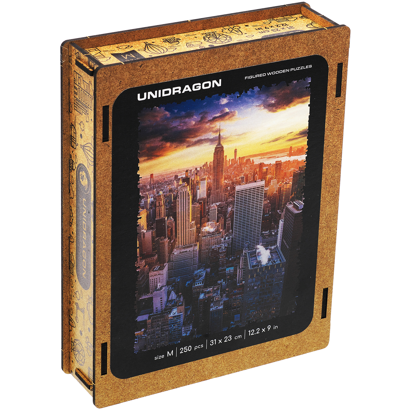 Пазл деревянный UNIDRAGON Утренний Нью-Йорк 31x23 см 250 деталей - фото 7