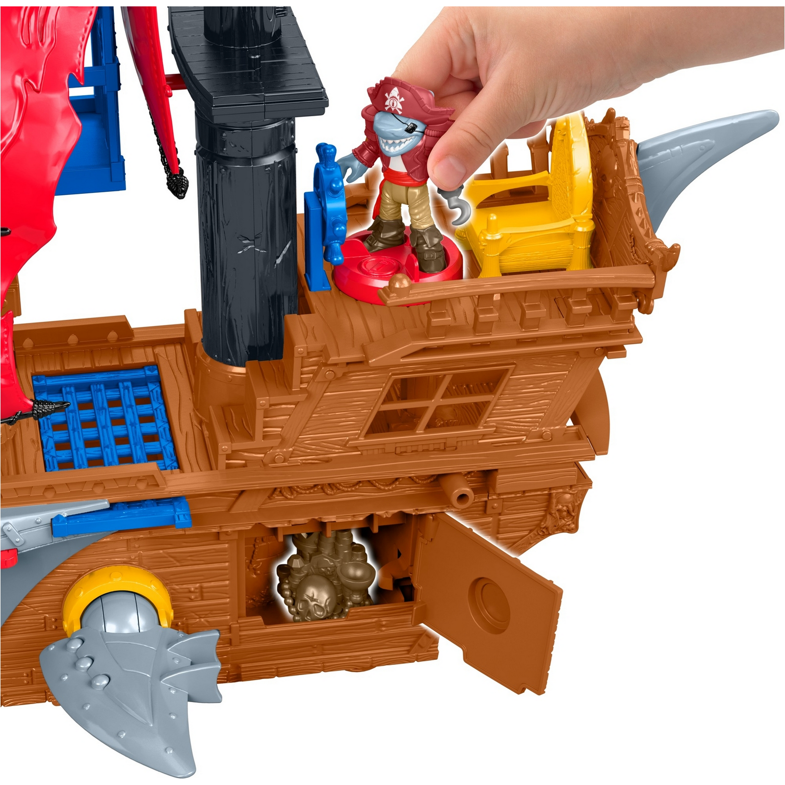 Набор игровой IMAGINEXT Пиратский корабль Акула DHH61 - фото 25