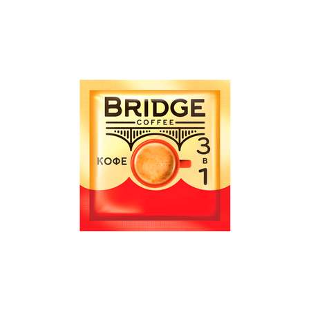 Кофе KDV Bridge Coffee напиток кофейный 3 в 1 20 г упаковка 40 шт