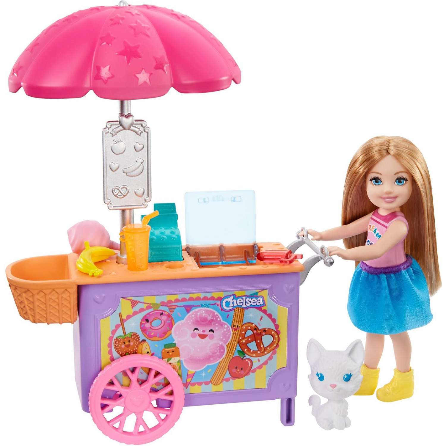 Набор игровой Barbie Челси Магазин Кафе с тележкой и аксессуарами GHV76 GHV76 - фото 1