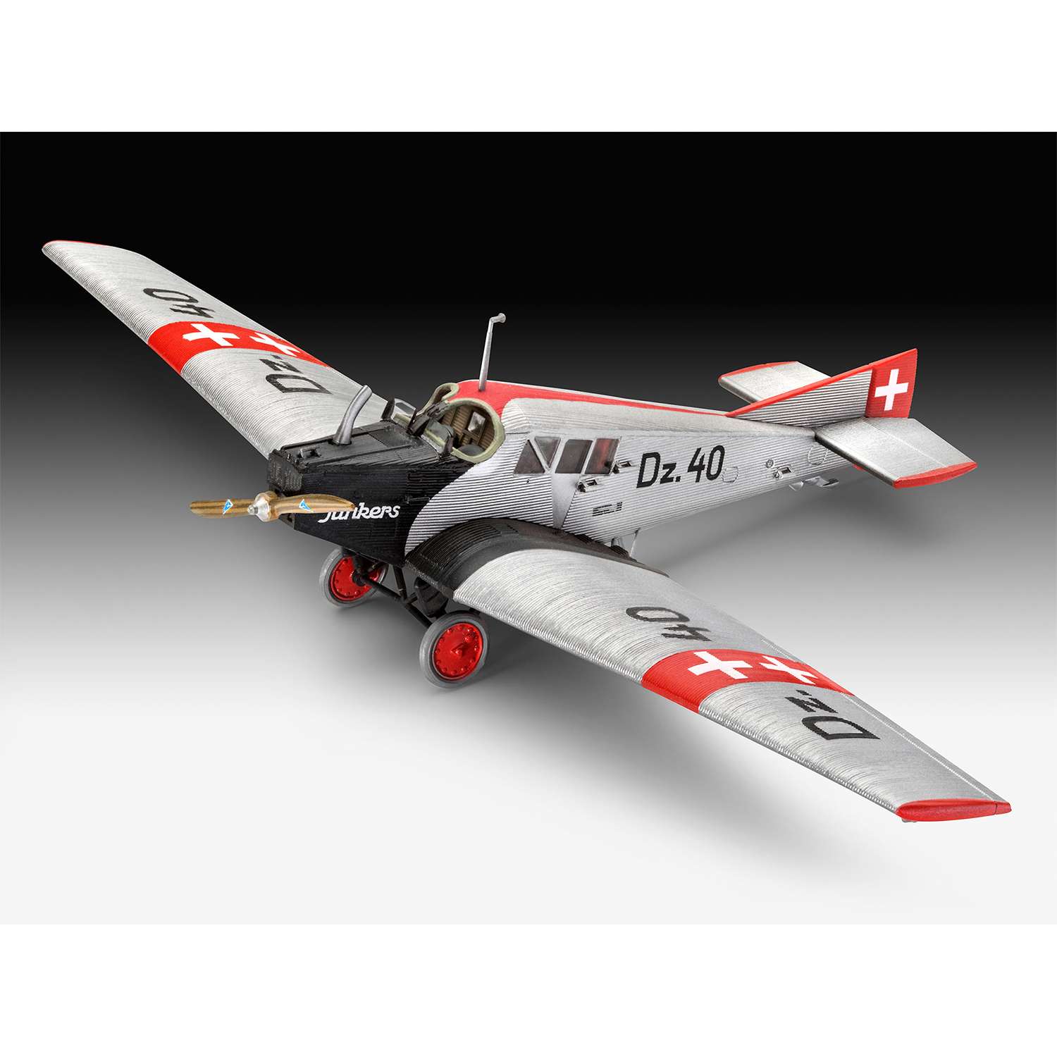 Сборная модель Revell Немецкий пассажирский самолёт Юнкерс F.13 03870 - фото 3