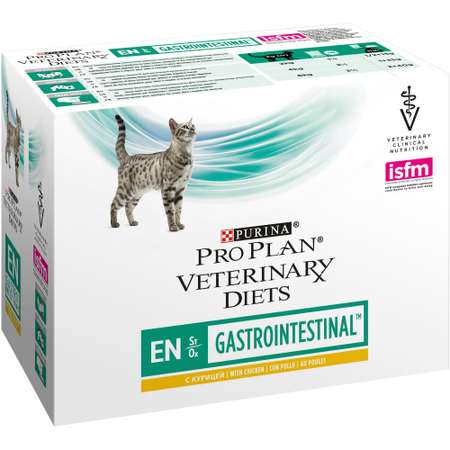 Корм для кошек Purina Pro Plan Veterinary diets EN при нарушении пищеварения курица пауч 85г