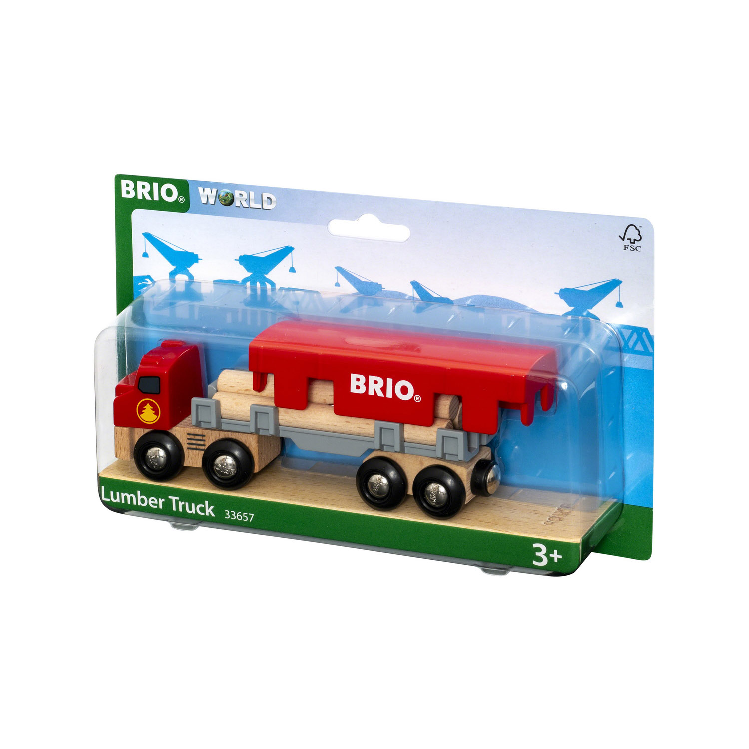 Игровой набор BRIO грузовик для перевозки брёвен с грузом 33657 - фото 6