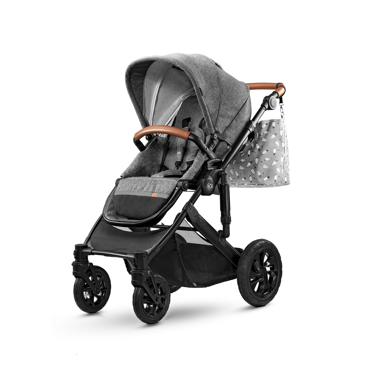 Коляска 3в1 Kinderkraft Prime 2020 Black - фото 4