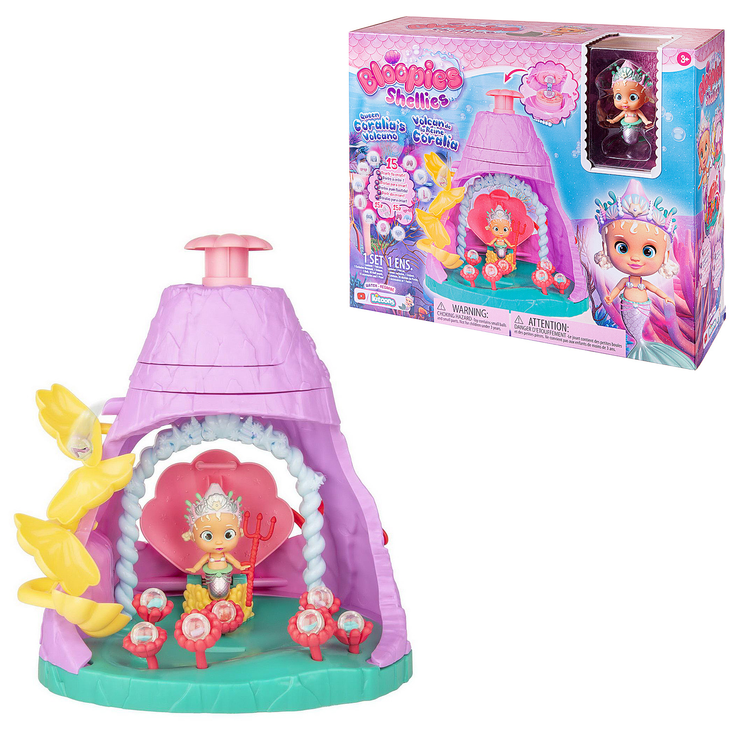 Игровой набор IMC Toys Shellies с вулканом + эксклюзивная русалочка - фото 3