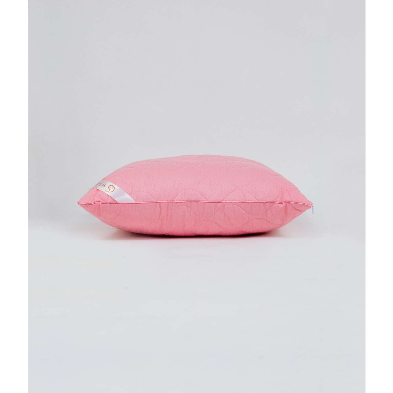 Подушка Selena стеганая 70х70 см EL AMOR розовый сатин лебяжий пух - фото 7