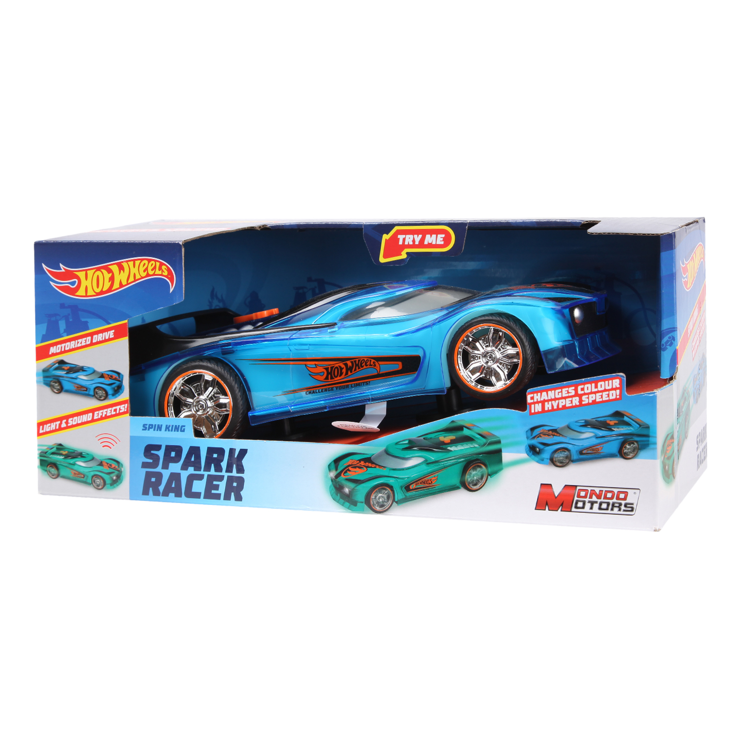 Машина Hot Wheels Spark Racer Spin King 51198 купить по цене 1499 ₽ в  интернет-магазине Детский мир