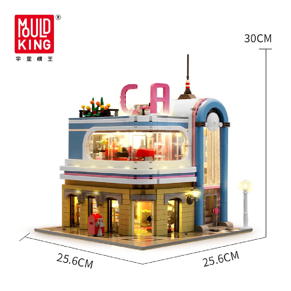 Игрушки Mould King Конструктор Mould King 16031 Парикмахерская Barber Shop с подсветкой - фото 4