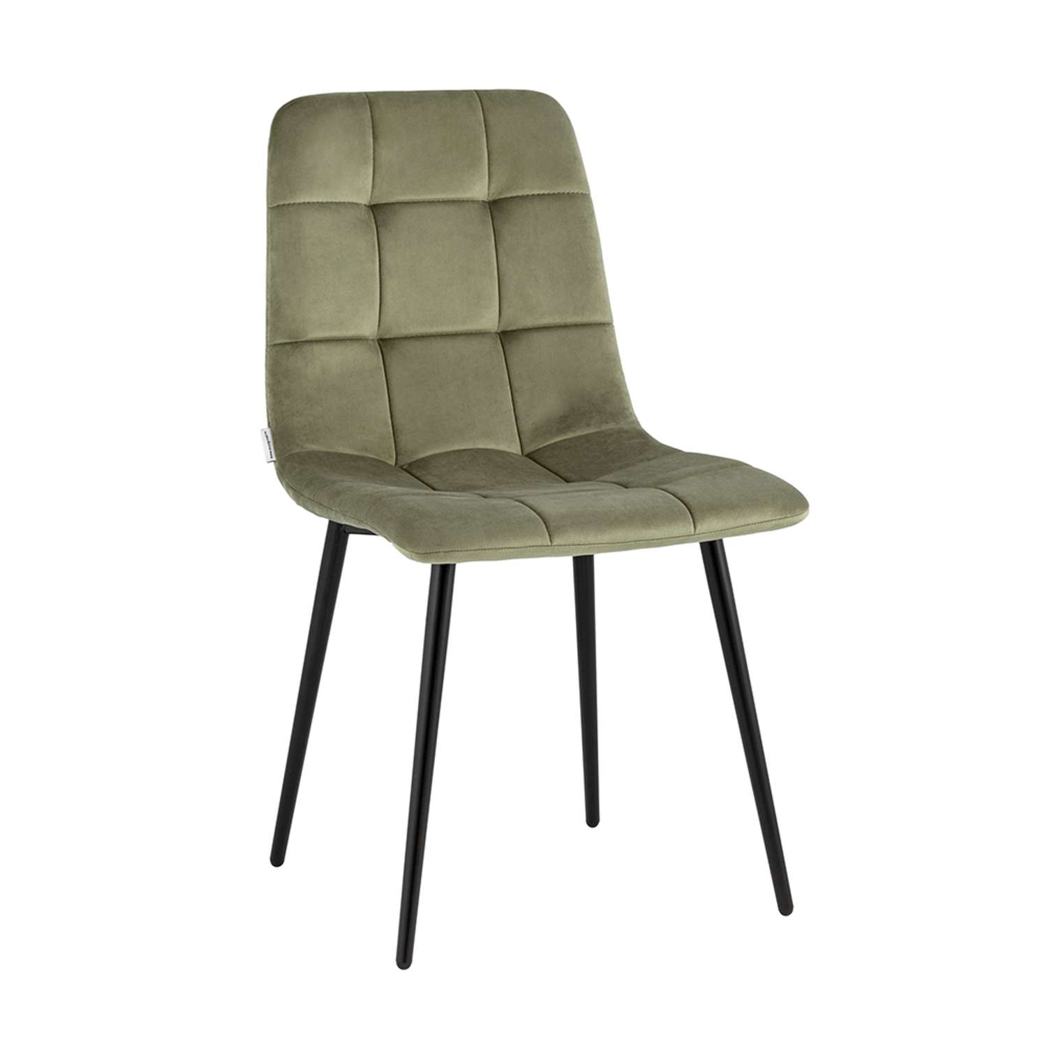 Комплект стульев Stool Group Одди велюр пыльно-оливковый 4 шт - фото 2