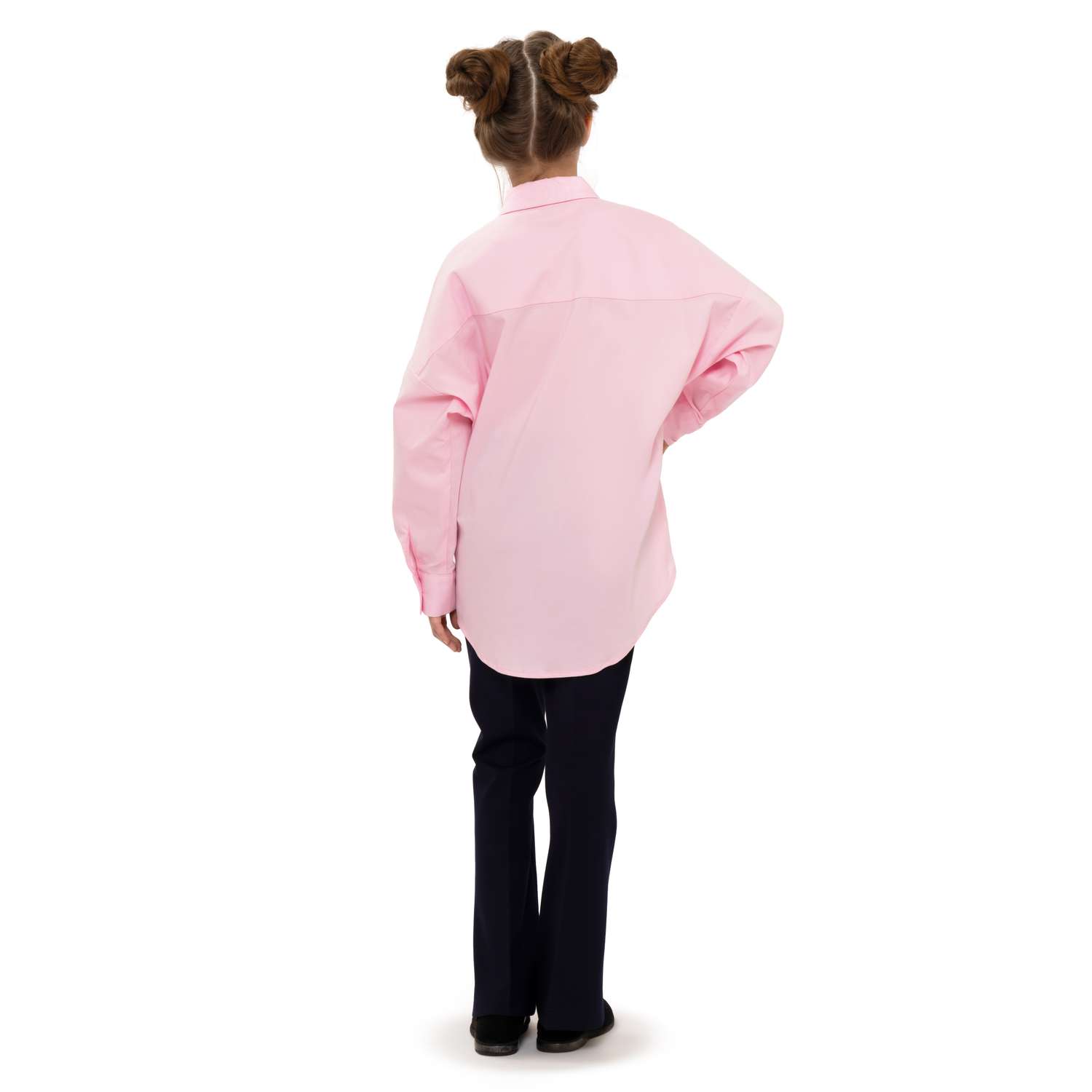 Рубашка Stylish AMADEO AB-105-розовый - фото 5