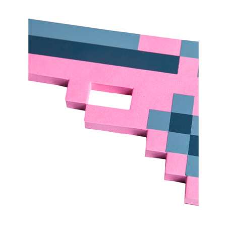 Игрушечное оружие Pixel Crew пистолет 8Бит Розовый пиксельный 22см