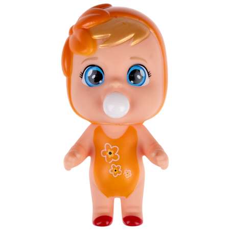 Игрушка-антистресс тянучка 1TOY Bubble Gum Кукла оранжевый