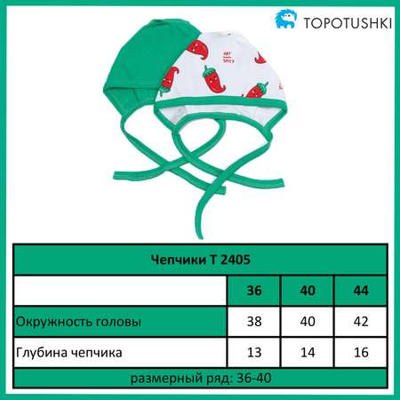 Чепчик 2 шт TOPOTUSHKI